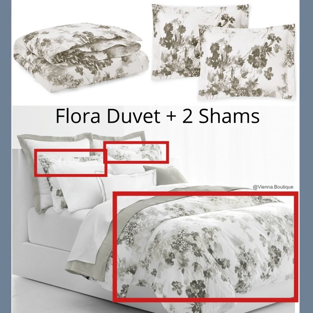 NIB Lauren‎ Ralph 3PC Flora Full/Queen duvet set